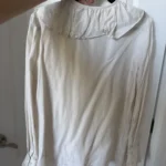 Thumbnail for COS blouse, size 10, beige with ruffles