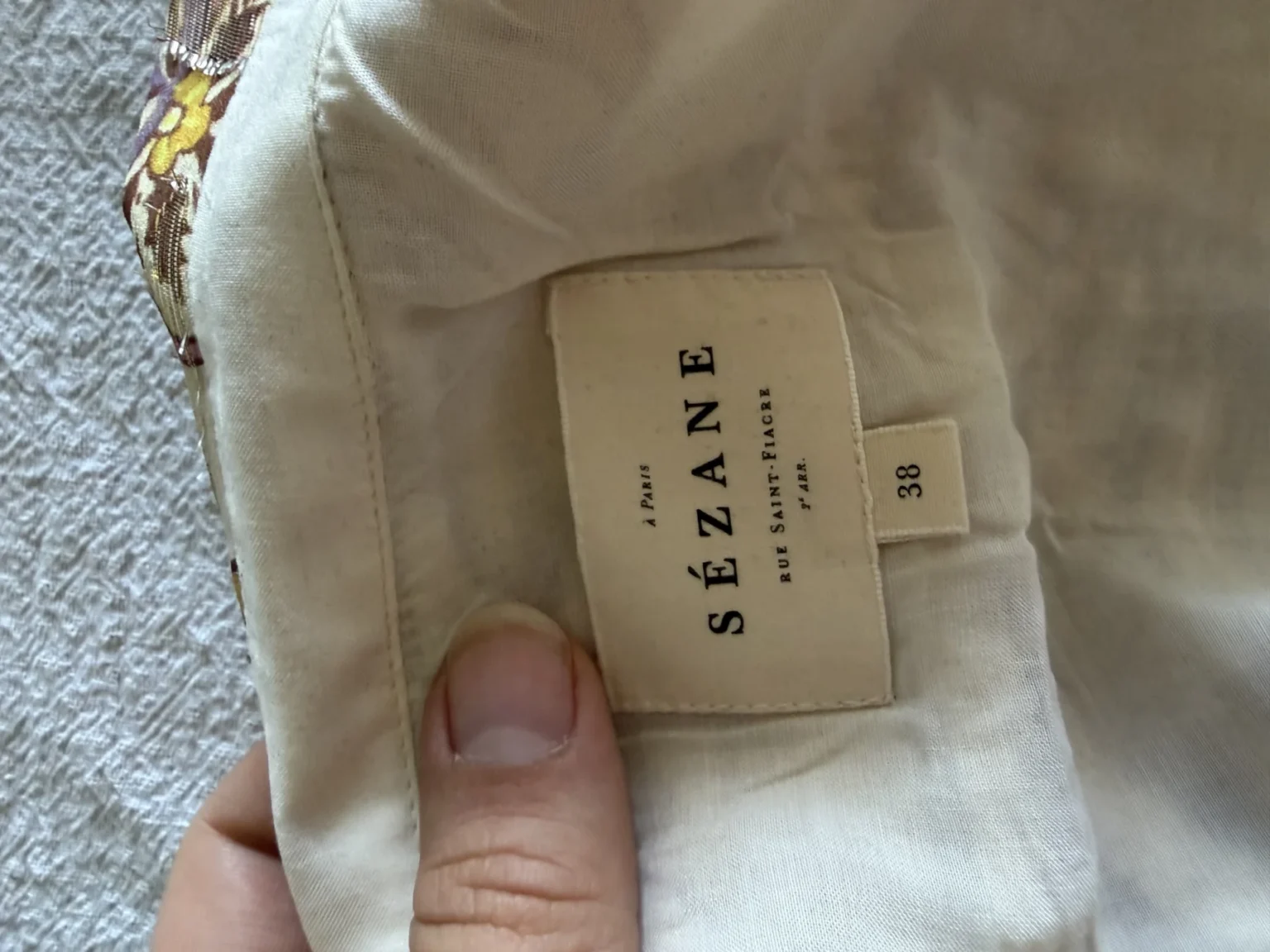 Image for Sézane Tianna silk shirt, size 38