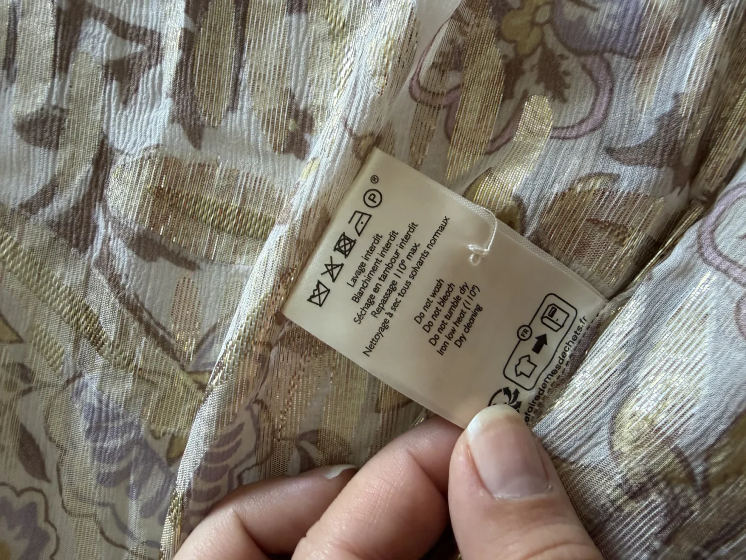 Image for Sézane Tianna silk shirt, size 38
