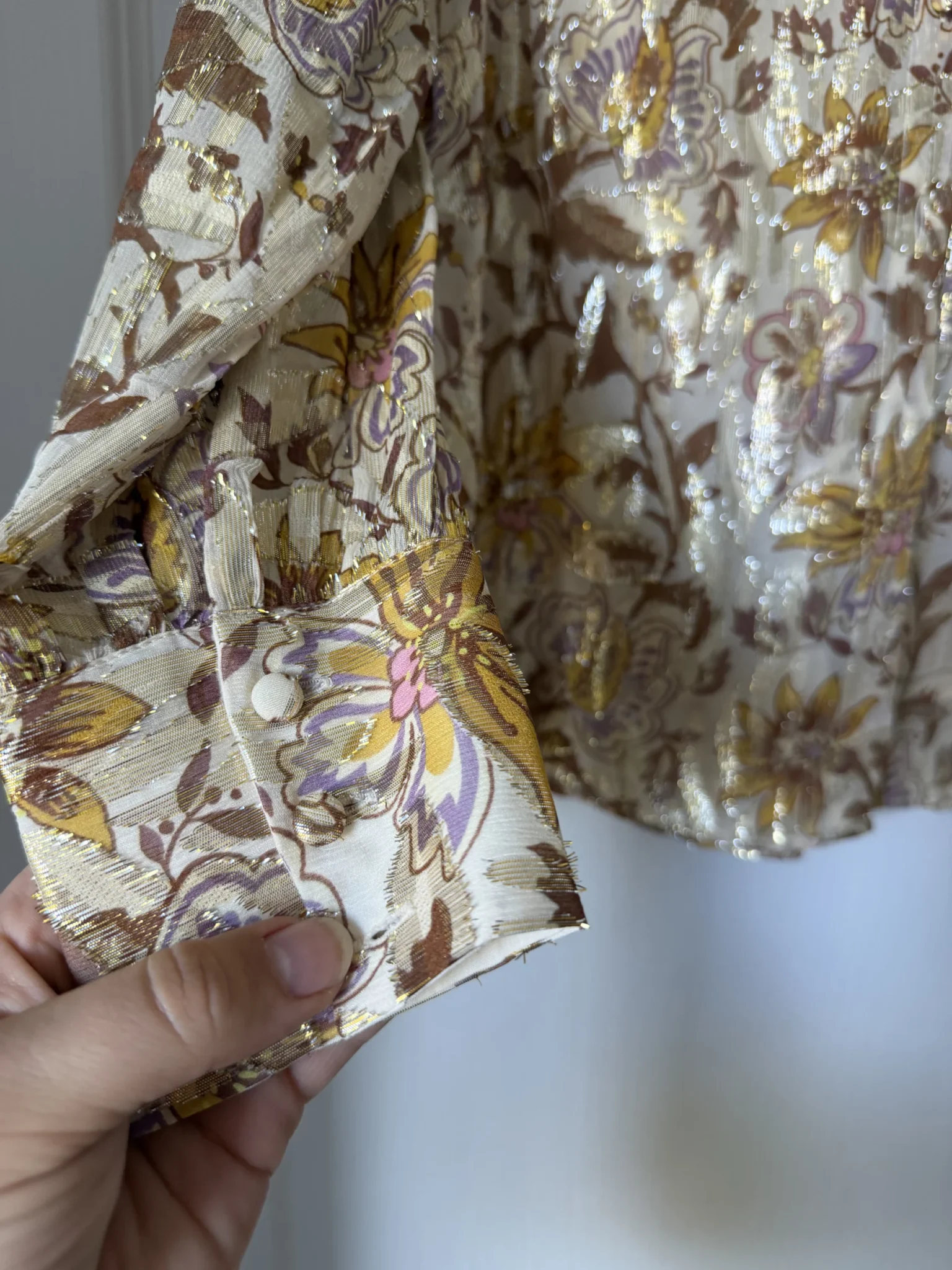 Image for Sézane Tianna silk shirt, size 38