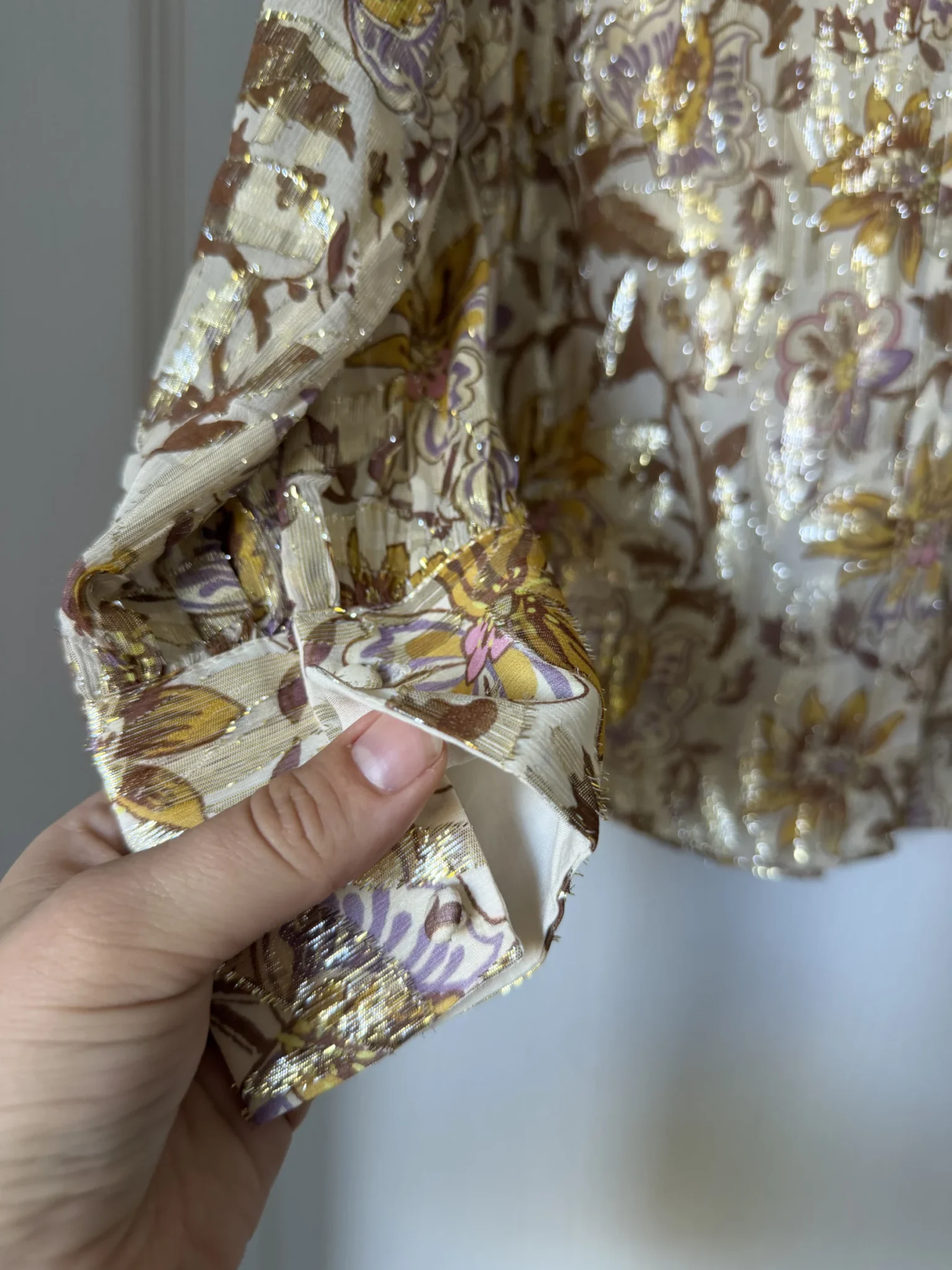 Image for Sézane Tianna silk shirt, size 38
