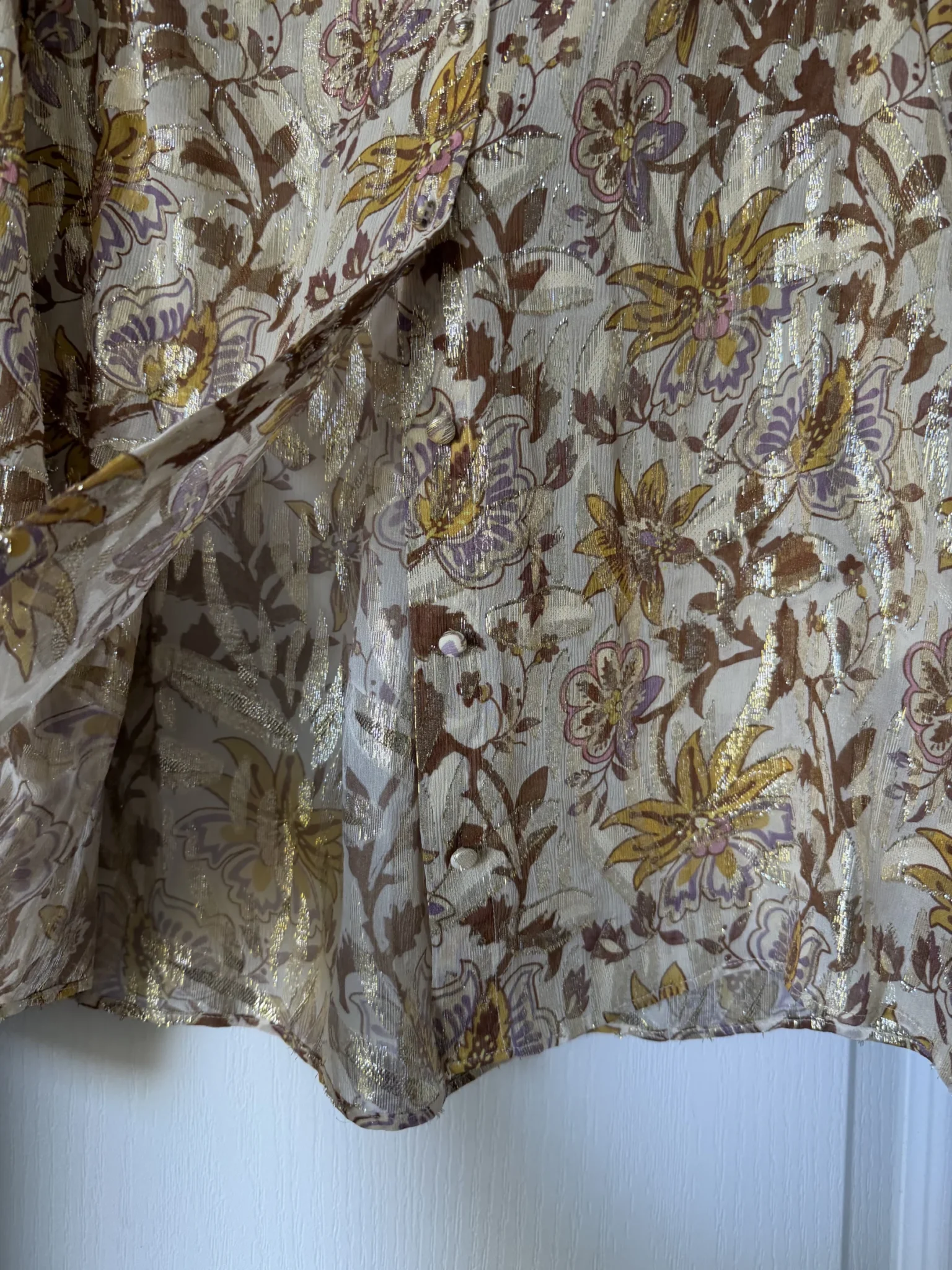 Image for Sézane Tianna silk shirt, size 38
