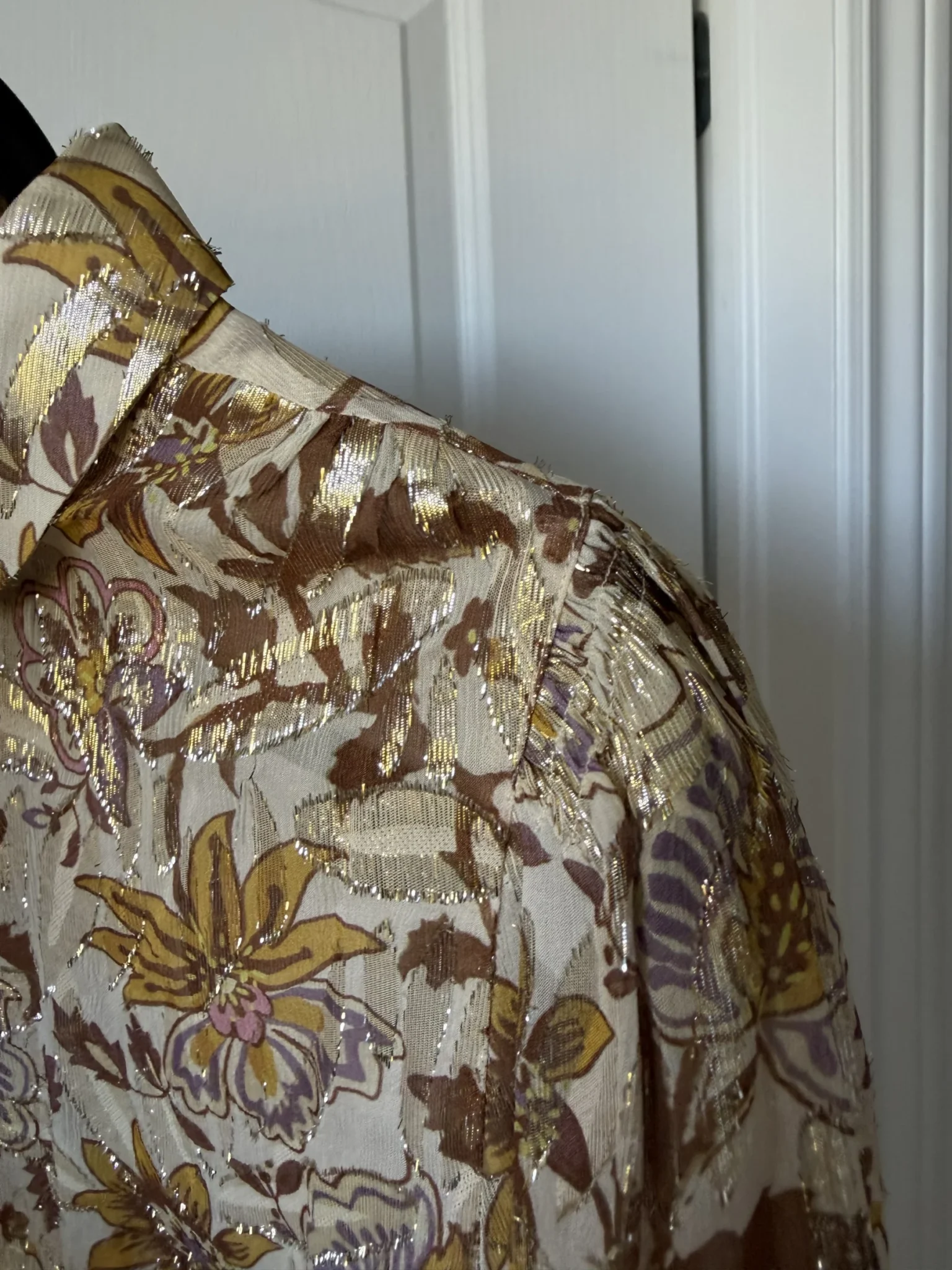 Image for Sézane Tianna silk shirt, size 38