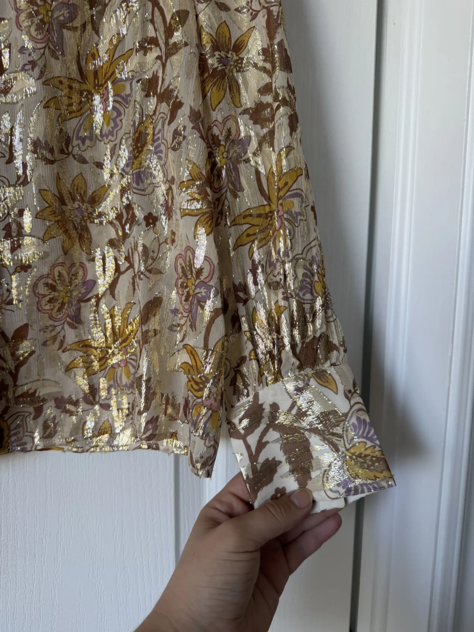 Image for Sézane Tianna silk shirt, size 38