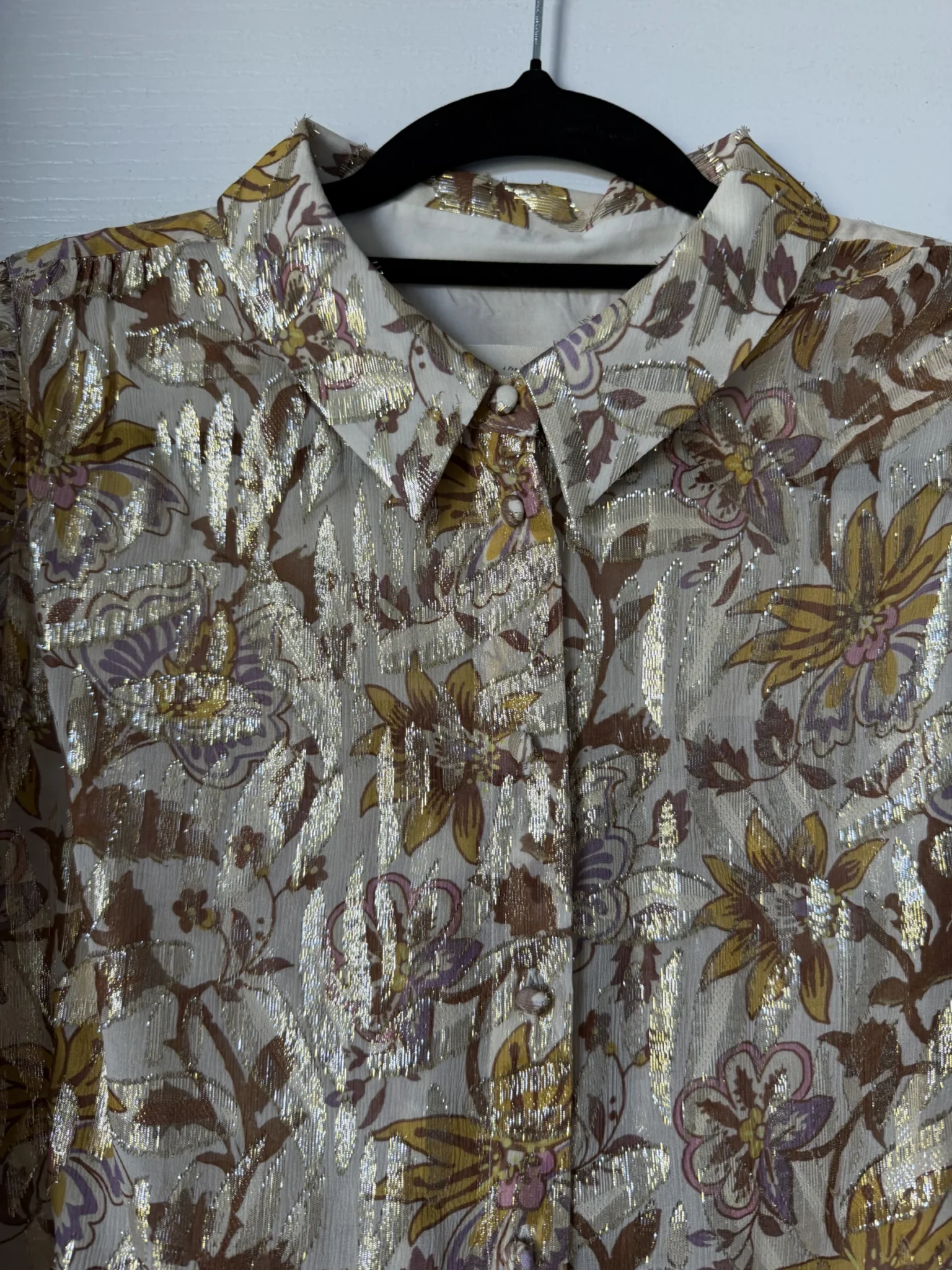 Image for Sézane Tianna silk shirt, size 38