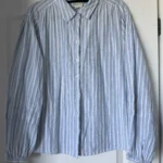 Featured thumbnail for Maison 123 shirt, size 40 FR (M/L), light blue with white stripes