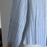 Thumbnail for Maison 123 shirt, size 40 FR (M/L), light blue with white stripes