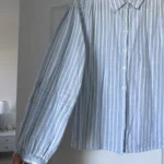 Thumbnail for Maison 123 shirt, size 40 FR (M/L), light blue with white stripes