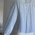 Thumbnail for Maison 123 shirt, size 40 FR (M/L), light blue with white stripes