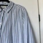 Thumbnail for Maison 123 shirt, size 40 FR (M/L), light blue with white stripes