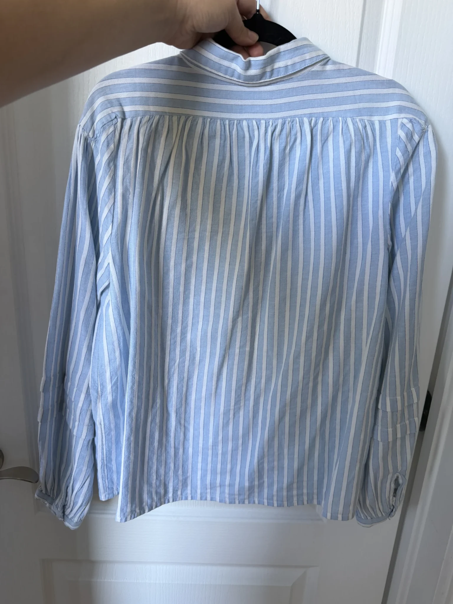 Image for Maison 123 shirt, size 40 FR (M/L), light blue with white stripes