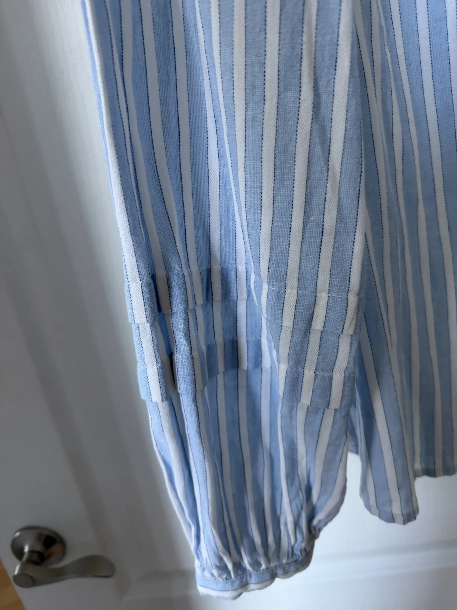 Image for Maison 123 shirt, size 40 FR (M/L), light blue with white stripes