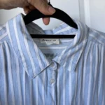 Thumbnail for Maison 123 shirt, size 40 FR (M/L), light blue with white stripes