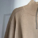 Thumbnail for Tommy Hilfiger jumper with a trucker collar, size S, light brown