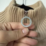 Thumbnail for Tommy Hilfiger jumper with a trucker collar, size S, light brown
