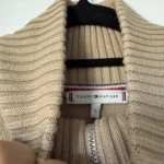 Thumbnail for Tommy Hilfiger jumper with a trucker collar, size S, light brown