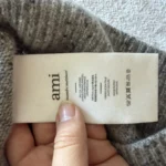 Thumbnail for Ami Paris grey sleeveless jumper, size L