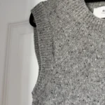 Thumbnail for Ami Paris grey sleeveless jumper, size L