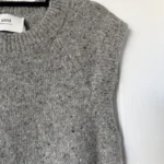 Thumbnail for Ami Paris grey sleeveless jumper, size L