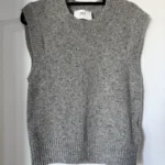 Thumbnail for Ami Paris grey sleeveless jumper, size L
