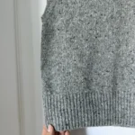 Thumbnail for Ami Paris grey sleeveless jumper, size L