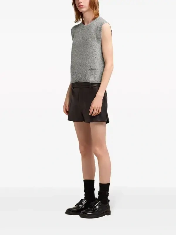 Image for Ami Paris grey sleeveless jumper, size L