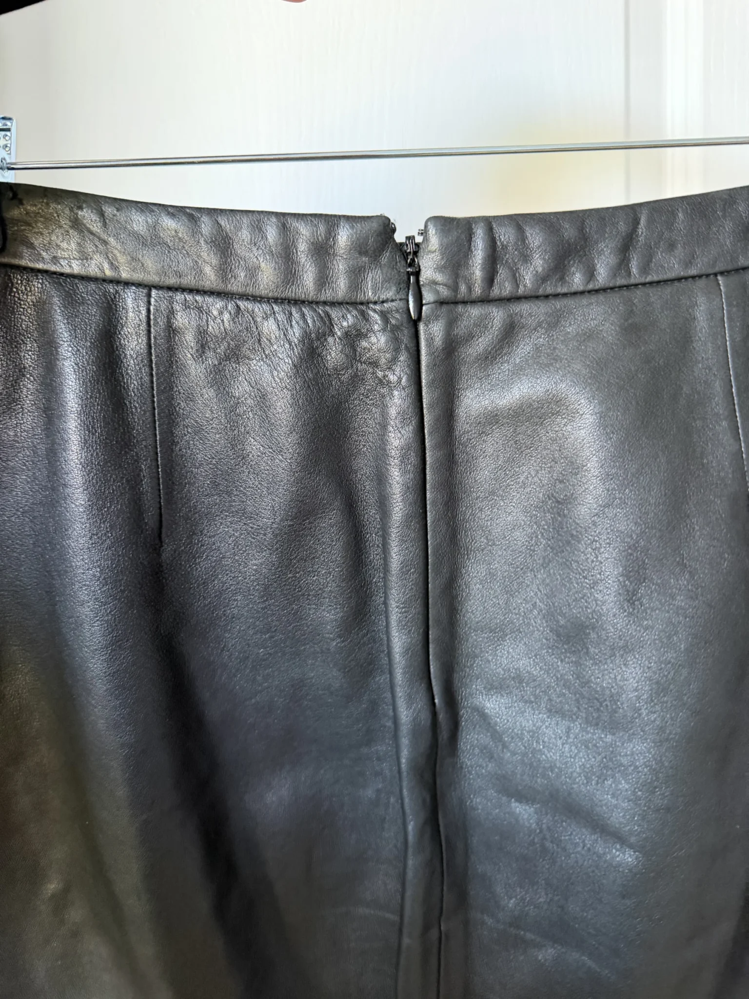 Image for The Kooples black leather skirt, size S