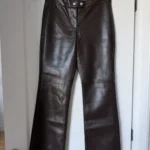 Featured thumbnail for Wilfred trousers, dark brown, US size 4, faux leather