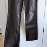 Thumbnail for Wilfred trousers, dark brown, US size 4, faux leather