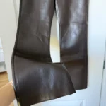 Thumbnail for Wilfred trousers, dark brown, US size 4, faux leather