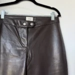 Thumbnail for Wilfred trousers, dark brown, US size 4, faux leather