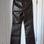 Thumbnail for Wilfred trousers, dark brown, US size 4, faux leather