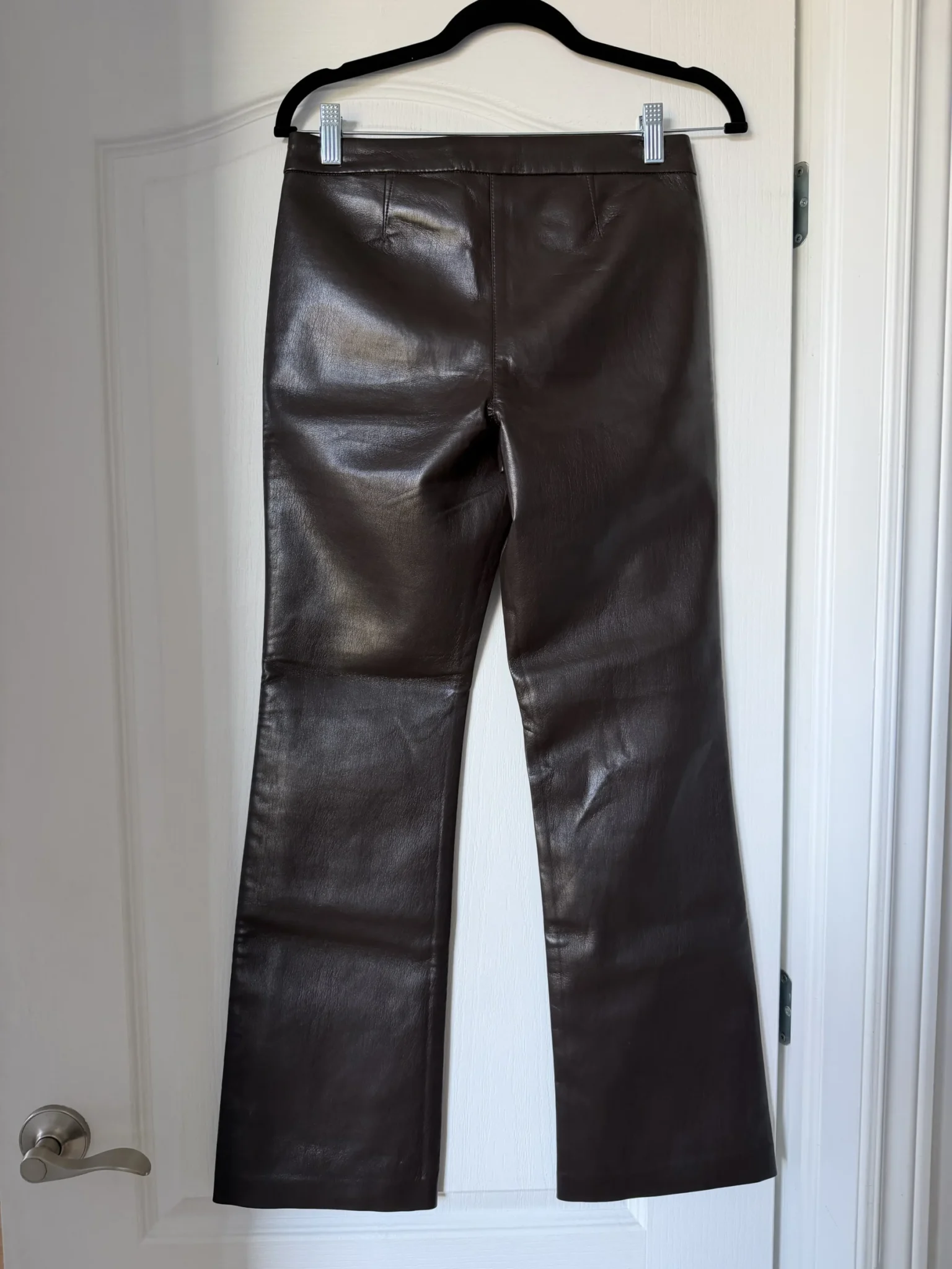 Image for Wilfred trousers, dark brown, US size 4, faux leather