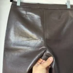 Thumbnail for Wilfred trousers, dark brown, US size 4, faux leather