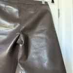 Thumbnail for Wilfred trousers, dark brown, US size 4, faux leather
