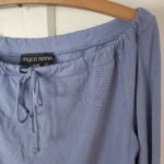 Thumbnail for Short top, crop top, long-sleeved, off-the-shoulder