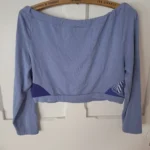 Thumbnail for Short top, crop top, long-sleeved, off-the-shoulder
