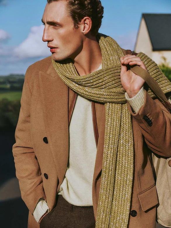 Image for Very long alpaca and wool scarf