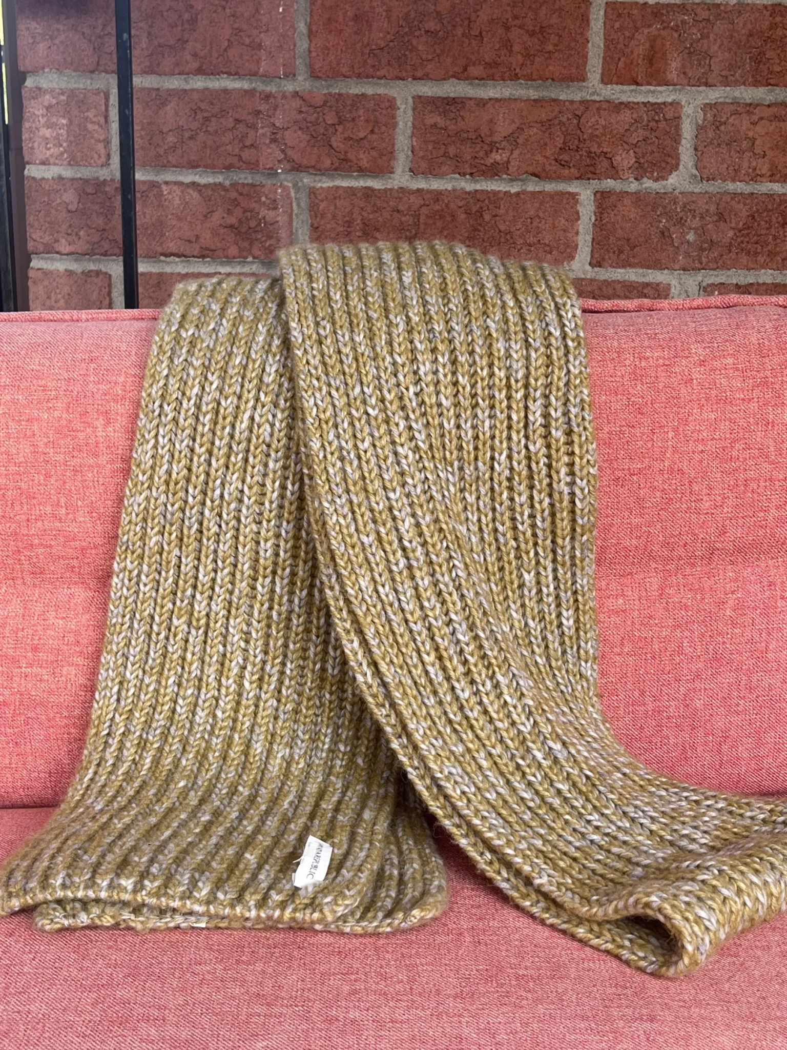 Image for Very long alpaca and wool scarf