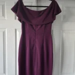 Thumbnail for Purple-mauve off-the-shoulder dress