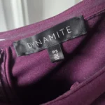 Thumbnail for Purple-mauve off-the-shoulder dress