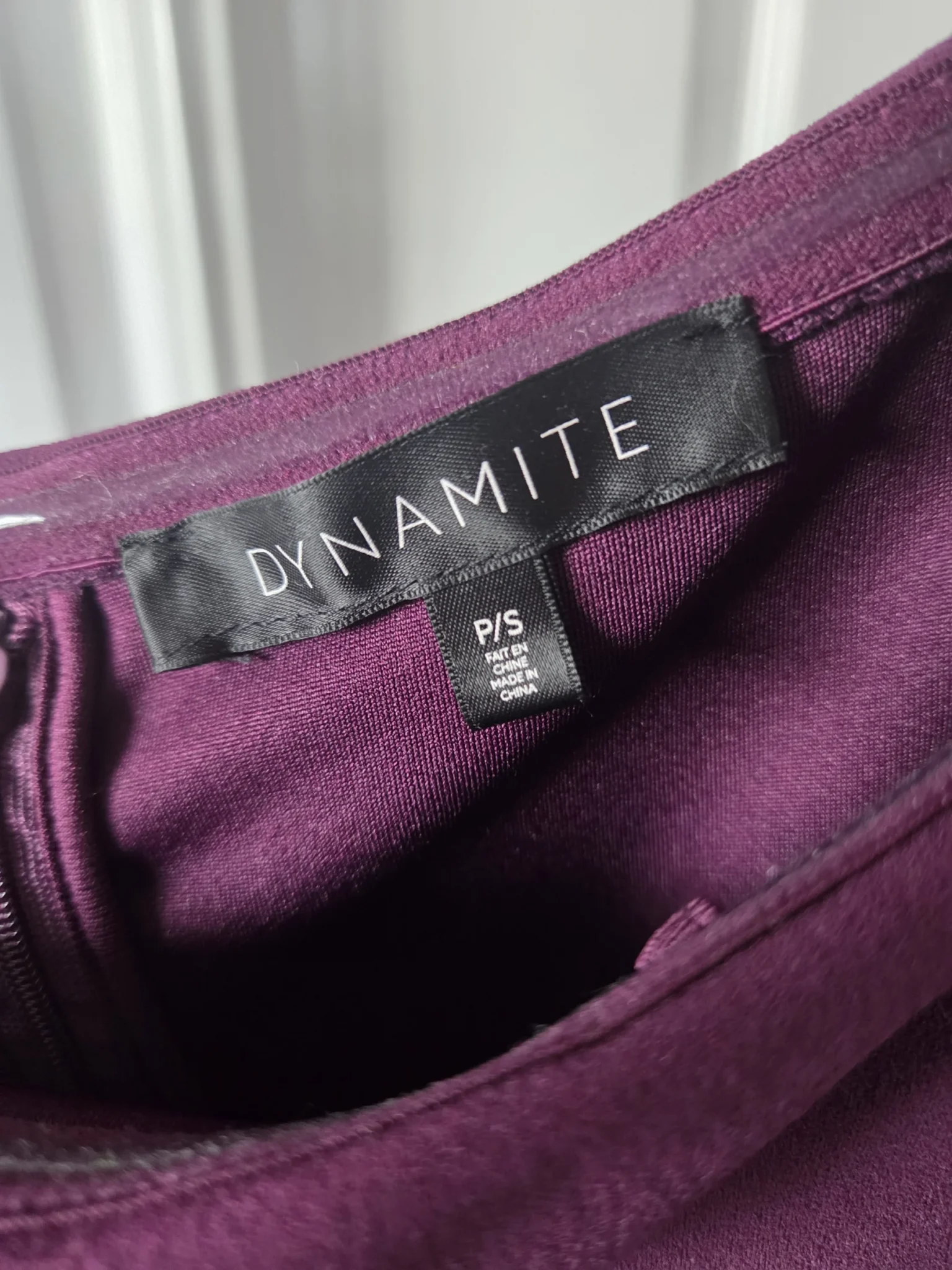 Image for Purple-mauve off-the-shoulder dress
