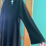 Thumbnail for Black Long-Sleeved Dress