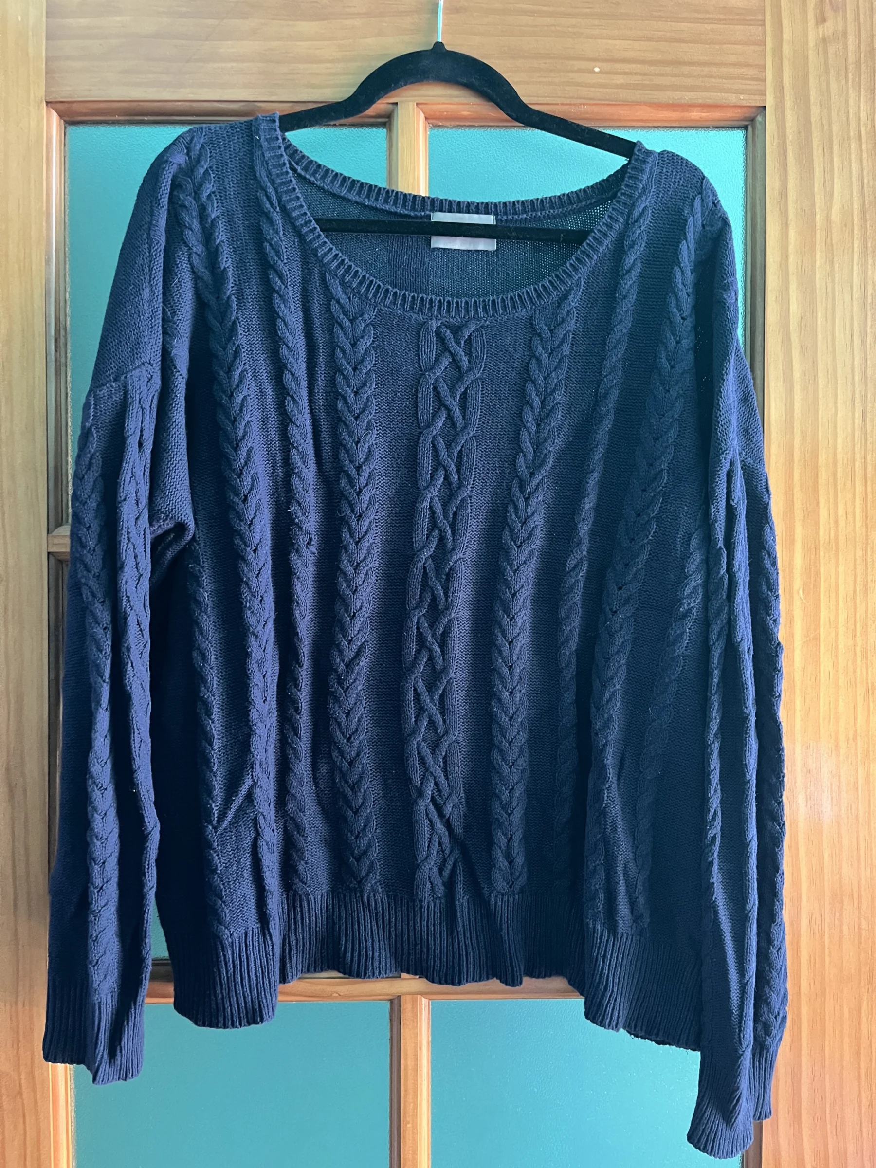 Navy Blue Knitted Jumper *Other seconde main