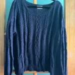 Thumbnail for Navy Blue Knitted Jumper