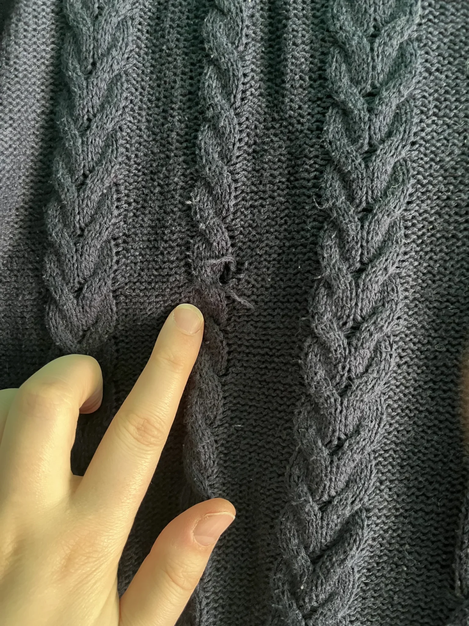 Image for Navy Blue Knitted Jumper