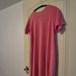 Featured thumbnail for Pink/coral corduroy dress