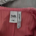 Thumbnail for Pink/coral corduroy dress