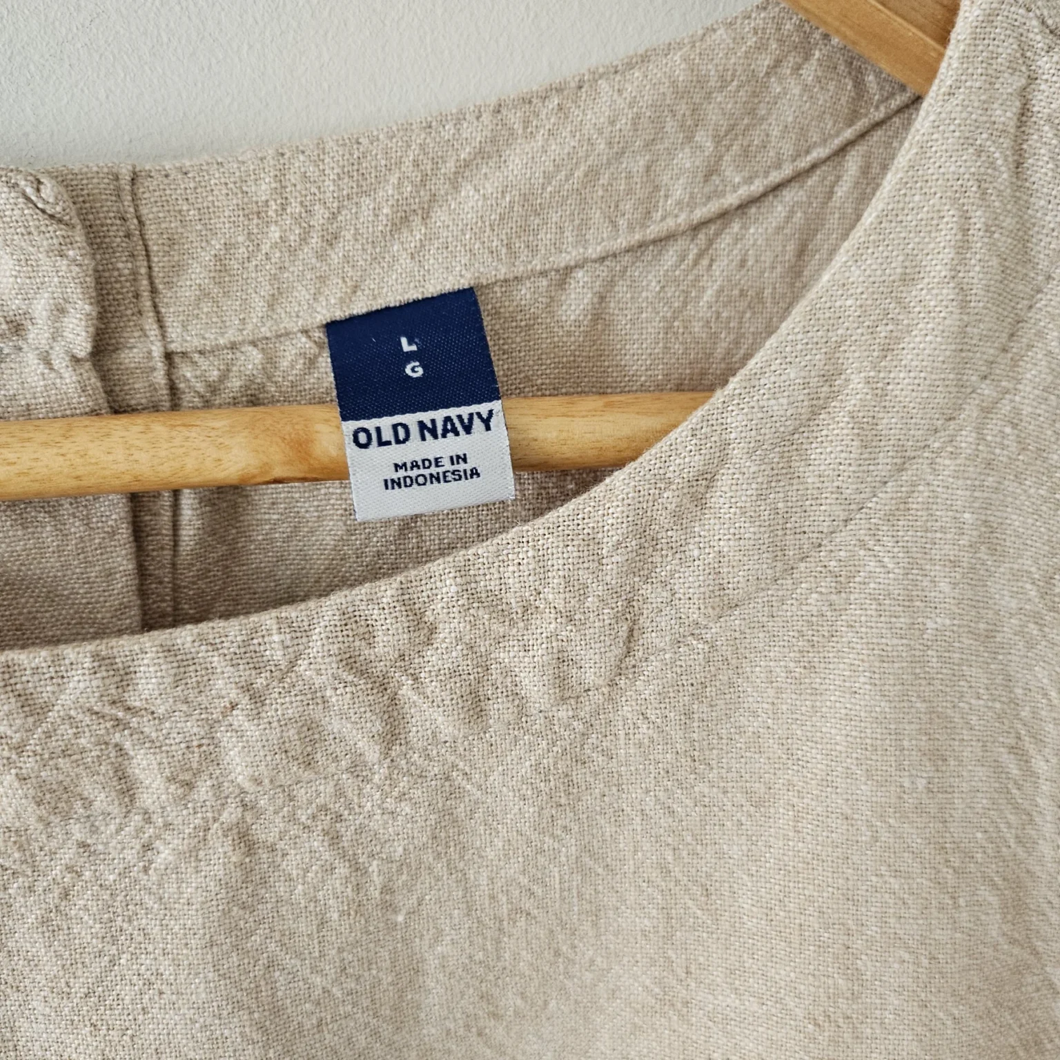 Image for Sleeveless top  in linen and viscose