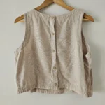 Thumbnail for Sleeveless top  in linen and viscose